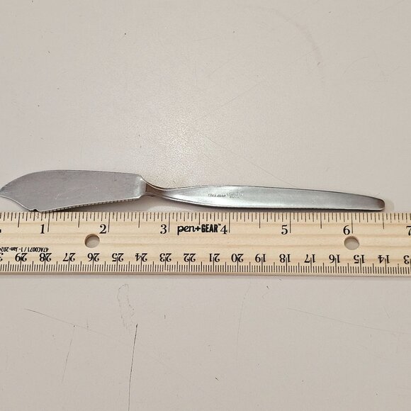 Elden Vintage Flower Butter Knife stainless 6.5" Rose Midcentury Colonial EDL5 - Picture 6 of 6